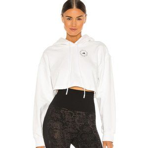 adidas by Stella McCartney ASMC Crop Hoodie in White NWT Size Medium.